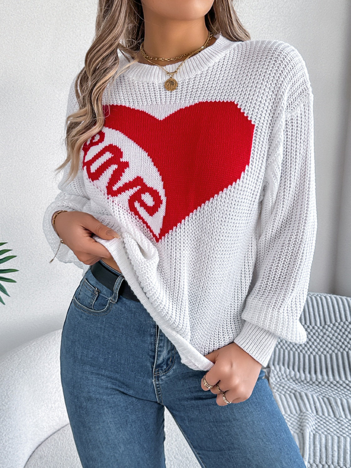 LOVE Heart Sweater (3 Colors)