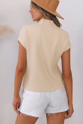 Embrace The Moment Oatmeal Sleeveless Sweater Top