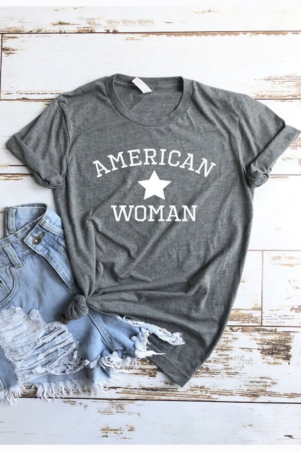 American Woman Graphic Tee (6 Colors)