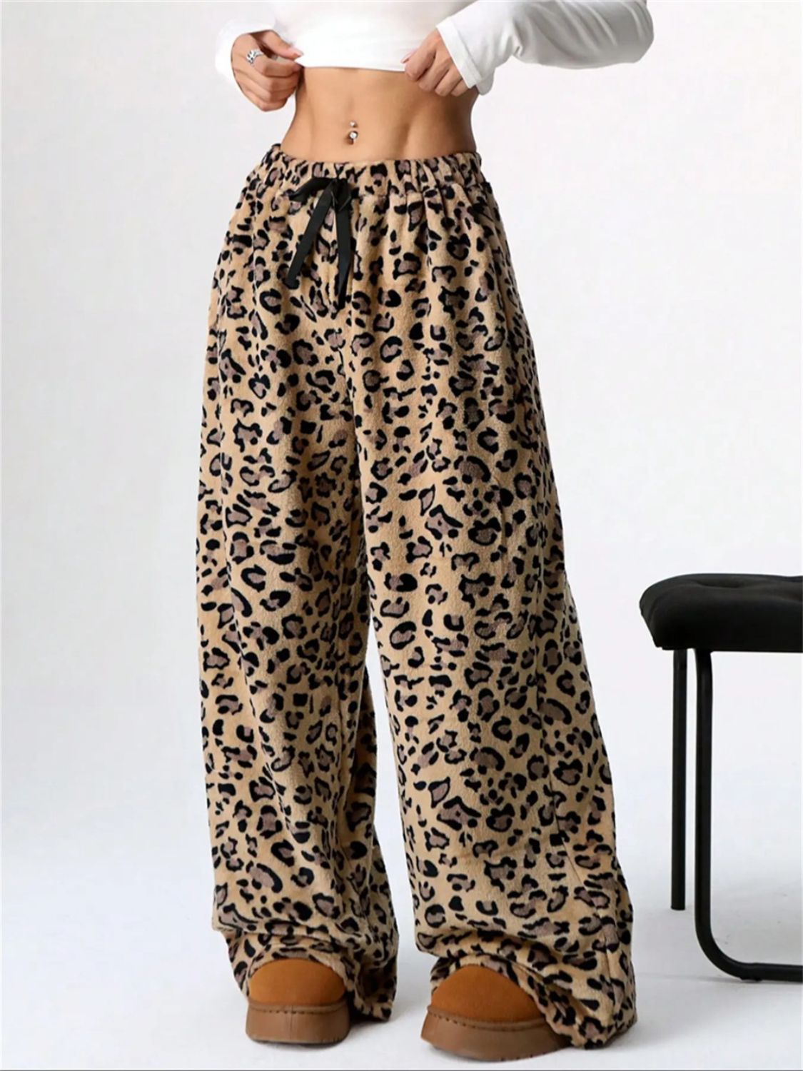 Wild Side Wide Leg Plush Pants