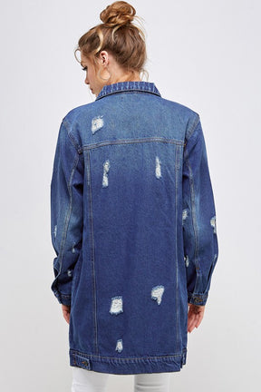 DENIM On Repeat Distressed Washed Jacket(3 colors)