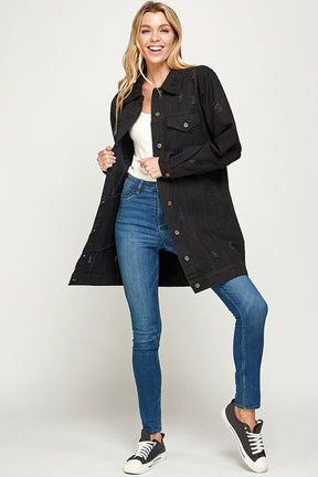 DENIM On Repeat Distressed Washed Jacket(3 colors)