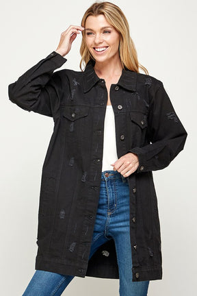 DENIM On Repeat Distressed Washed Jacket(3 colors)