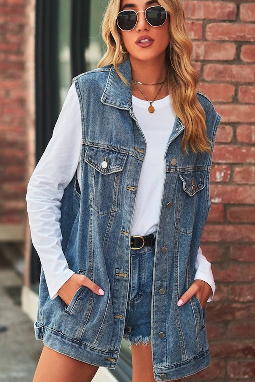 The Denim Effect Vest