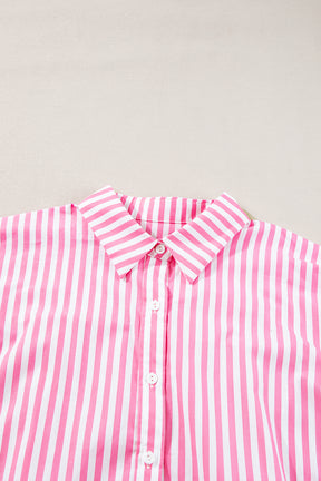 Stripes For Days Pink Dolman Sleeve Top