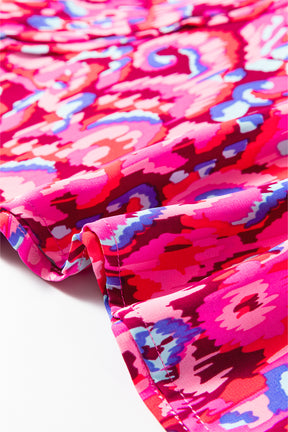 Made You Look Pink Abstract Loose Fit Top