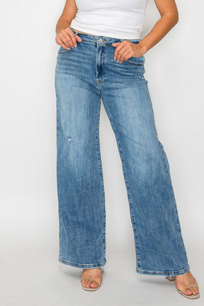 Ava Bytos High Rise Wide Leg Jeans with Pockets