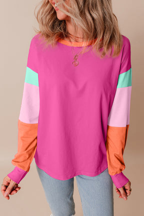 Live In Color Colorblock Loose Top