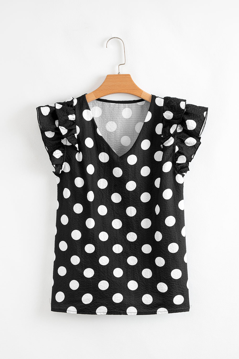 On The Dot Black Polka Dot Top