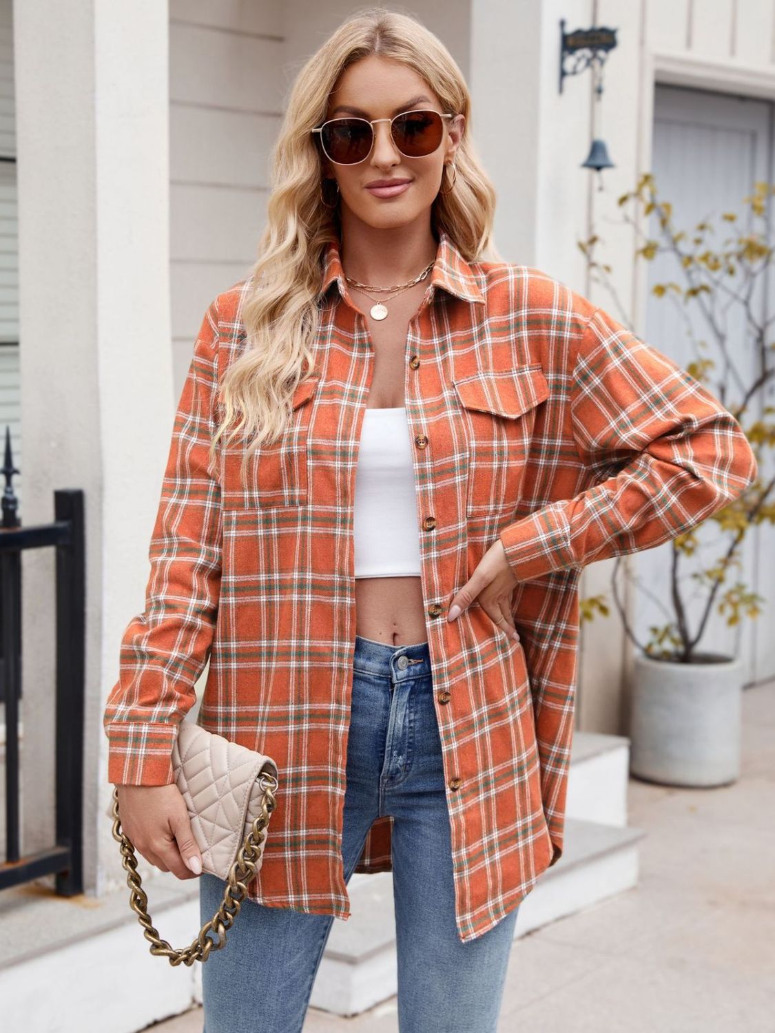 You Plaid It Multi Color Plaid Top (7 Colors)