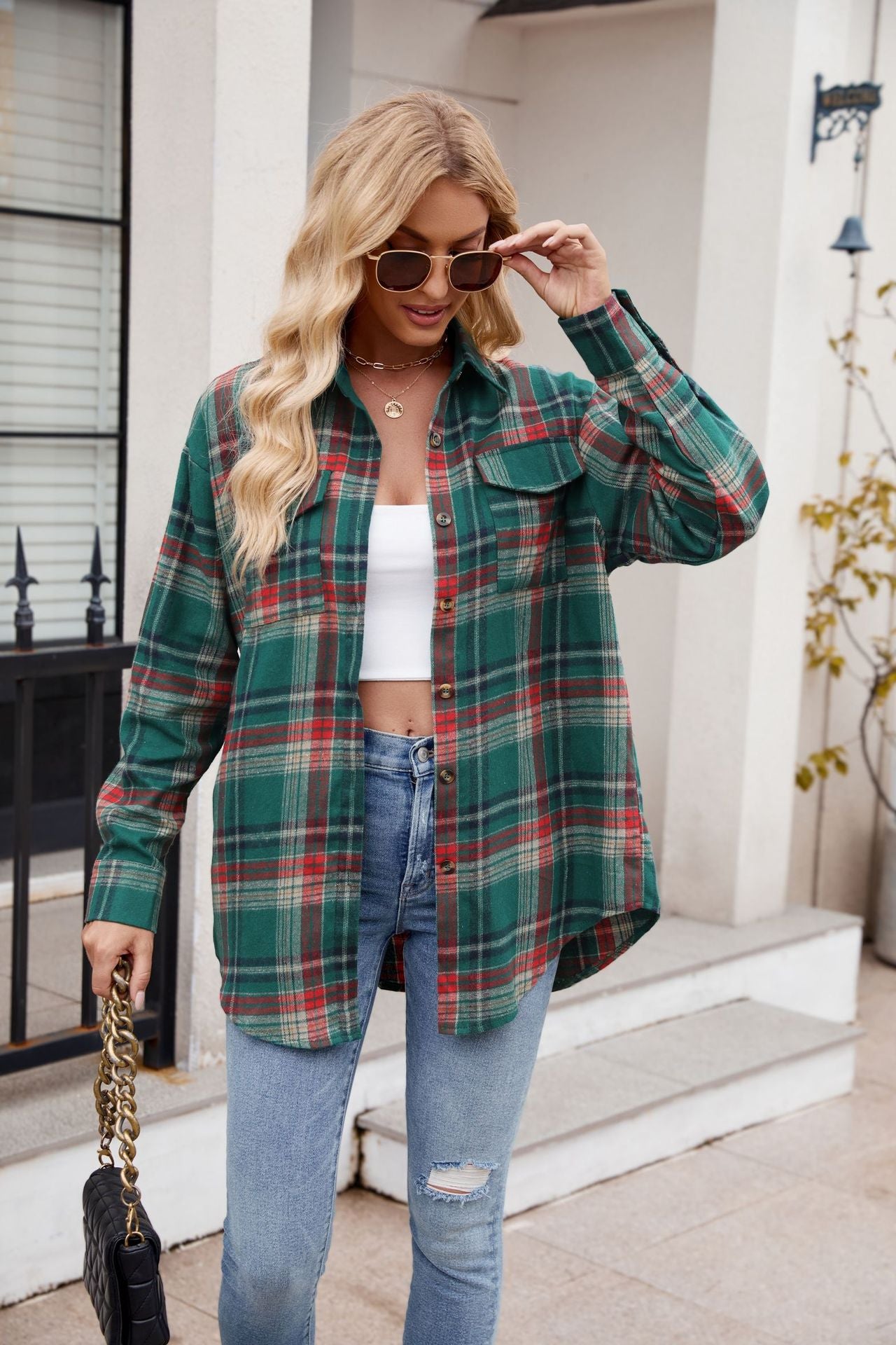 You Plaid It Multi Color Plaid Top (7 Colors)