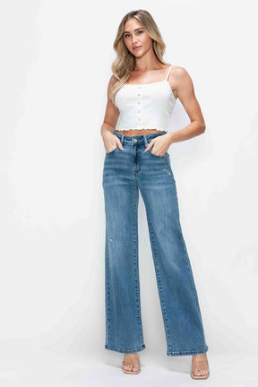 Ava Bytos High Rise Wide Leg Jeans with Pockets