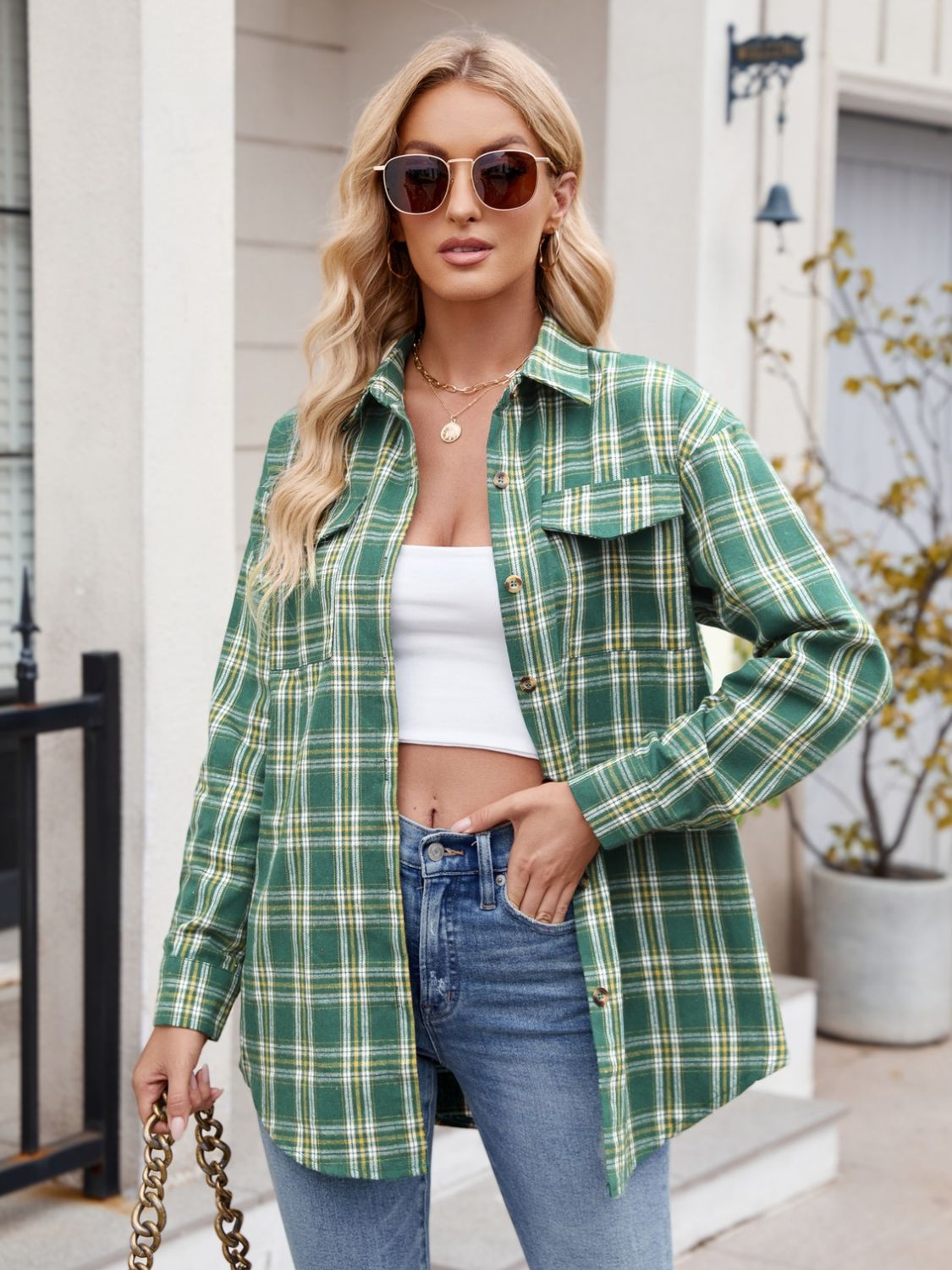 You Plaid It Multi Color Plaid Top (7 Colors)