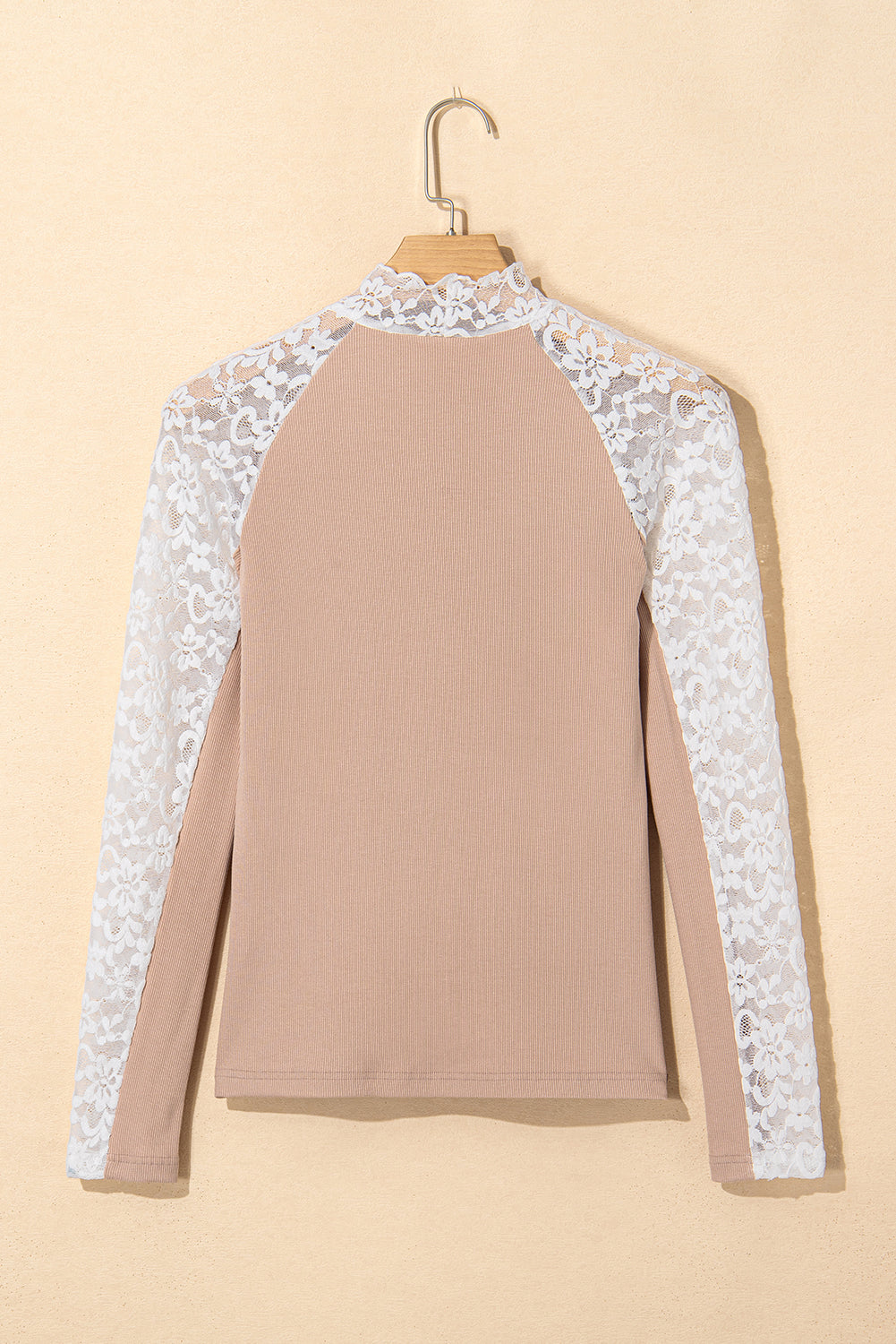 Romantic Moments Smoke Gray Floral Lace Top