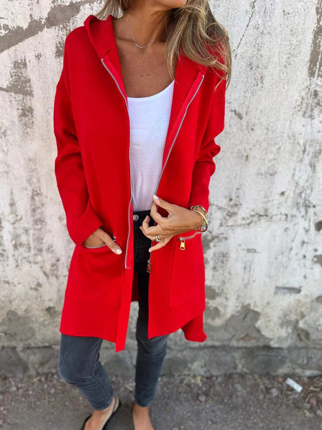 It's a Classic Zip Up Hooded Jacket (9 Colors)