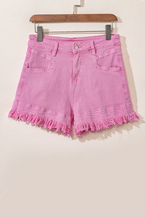 Pinky Love Mid Rise Denim Shorts