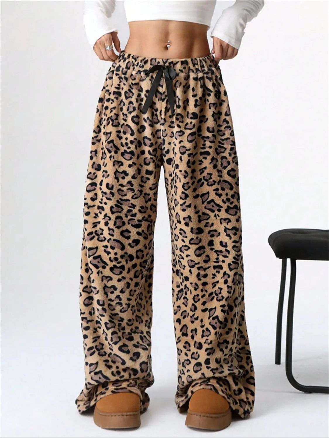 Wild Side Wide Leg Plush Pants