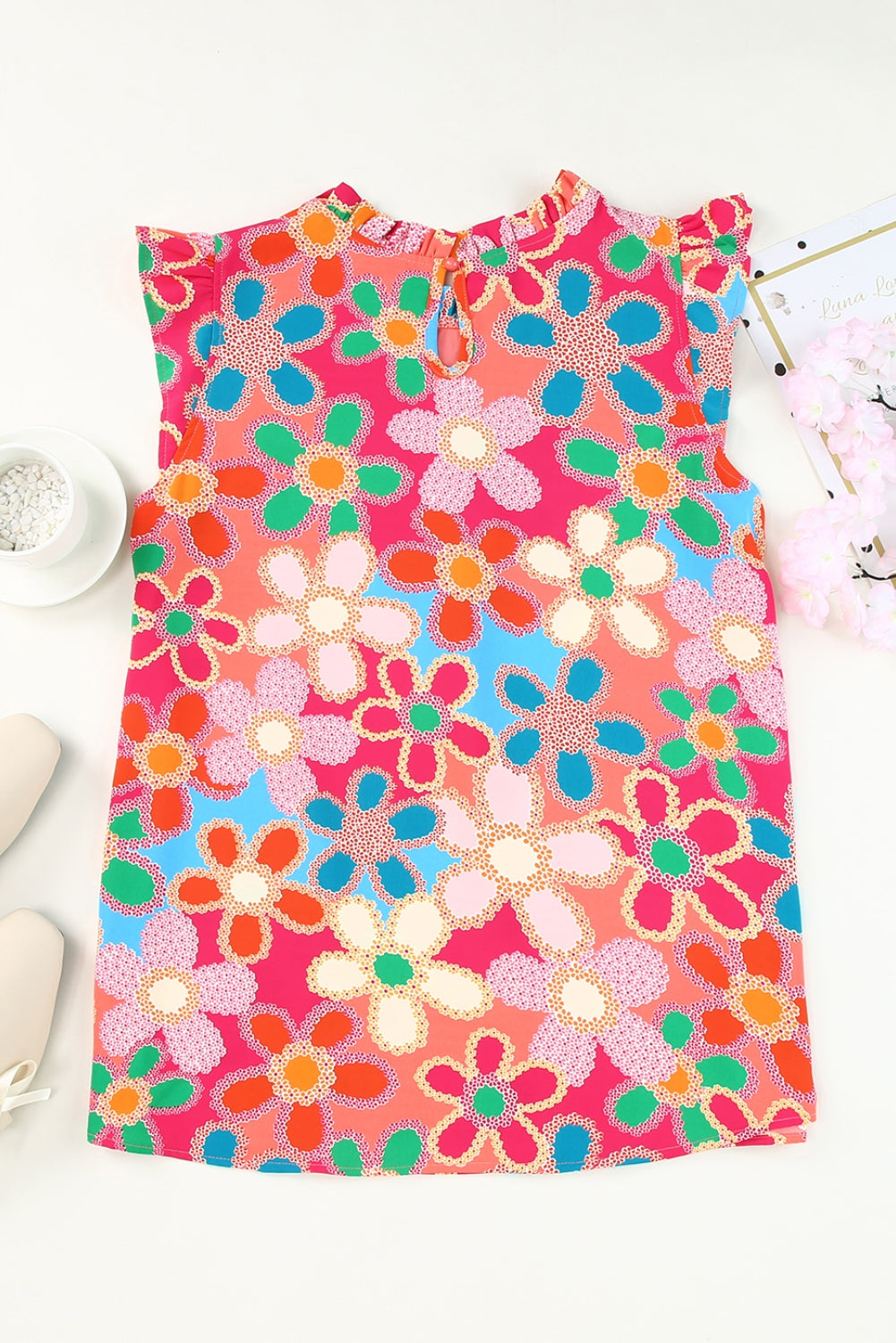 Say it With Flowers Embroidered Detail Top