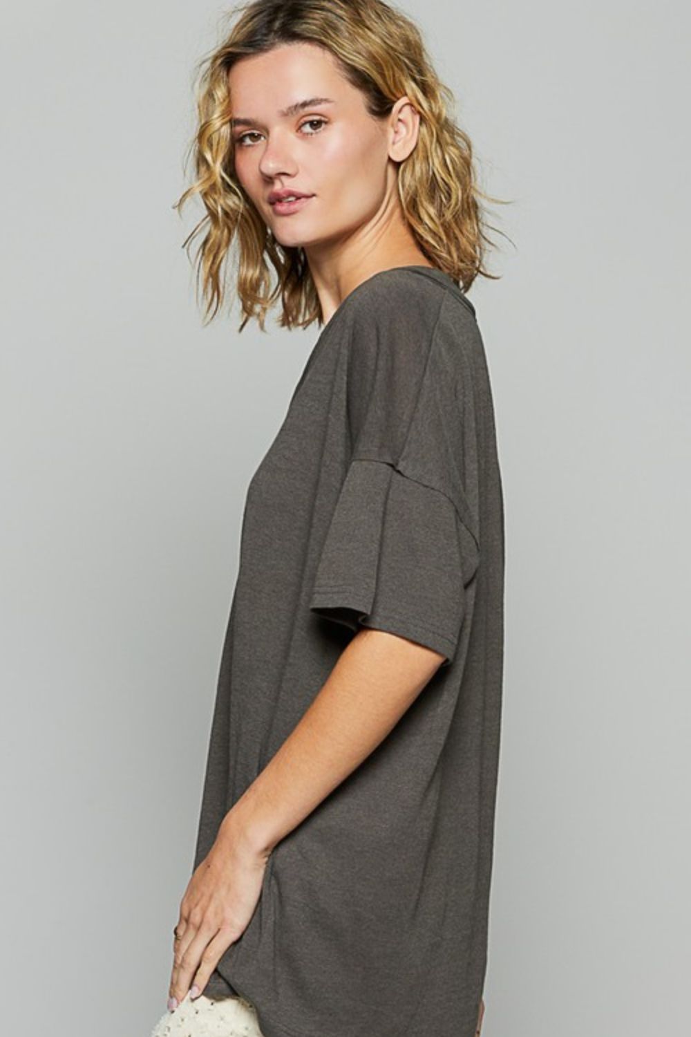 Not Your Basic V-Neck Half Sleeve T-Shirt