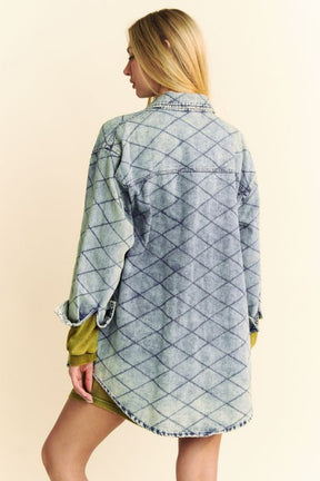 Denim For Days Quilted Shacket