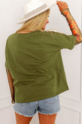 Stamped With Style Floral Long Sleeve Patchwork Top