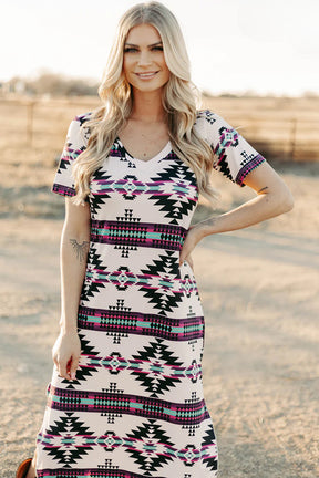 Aztec Dreams Printed Dress