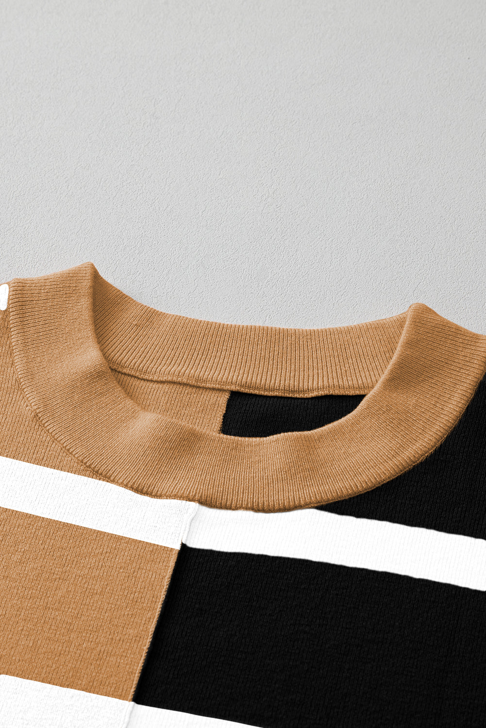 Stripe Hype Colorblock Oversized Sweater