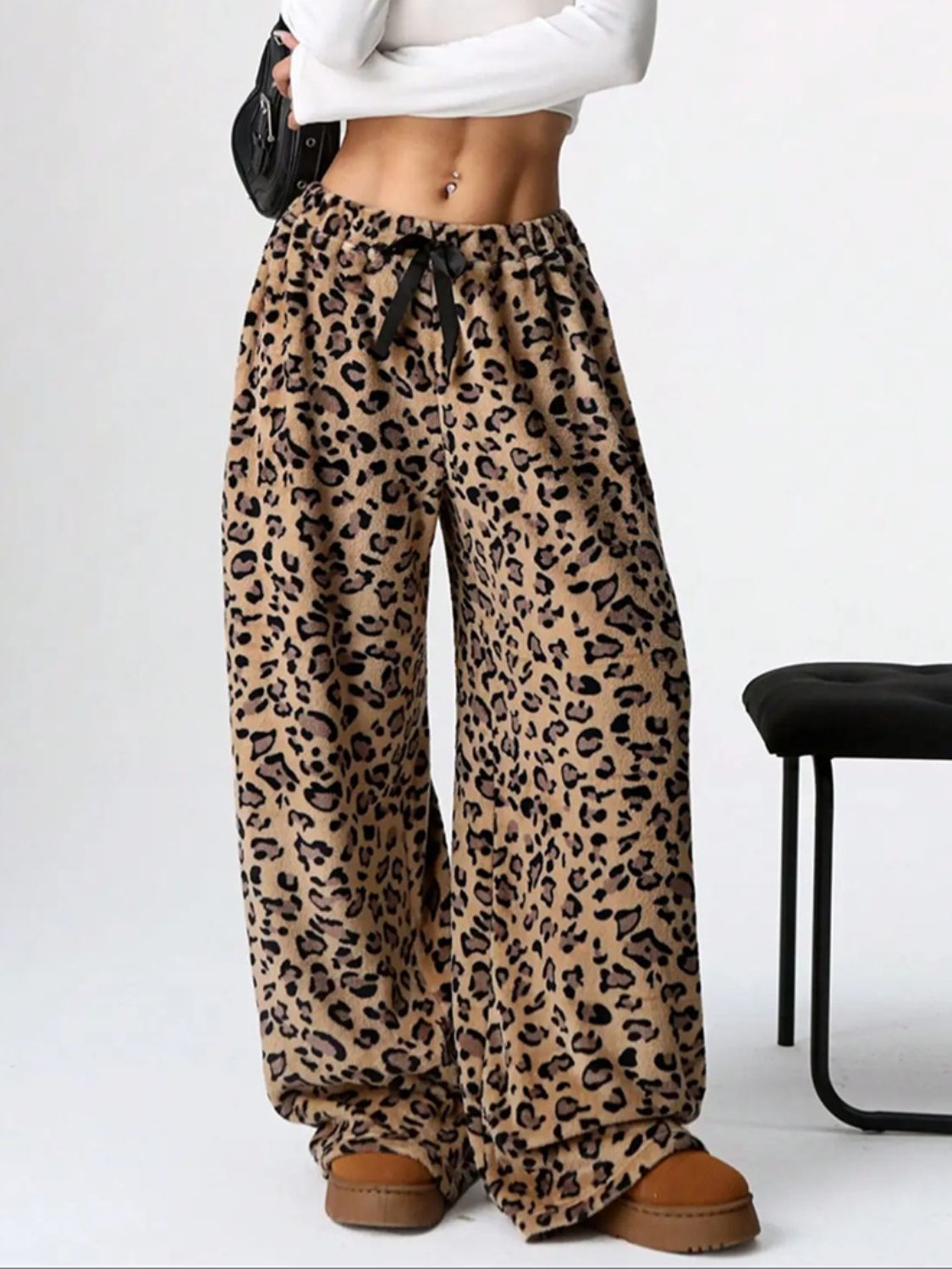 Wild Side Wide Leg Plush Pants