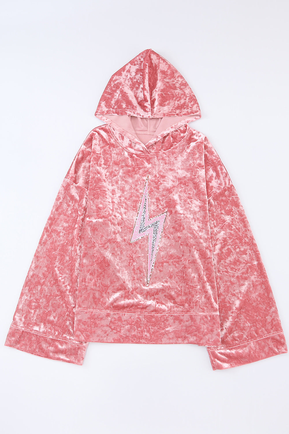 Don't Dull Your Sparkle Thunderbolt Printed Hooded Top