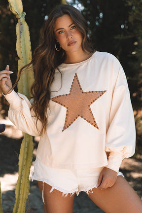 I'm Star Struck Apricot Studded/Star Top