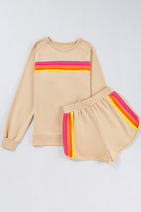 Match Made In Heaven Apricot Pullover and Short Set