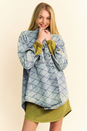 Denim For Days Quilted Shacket