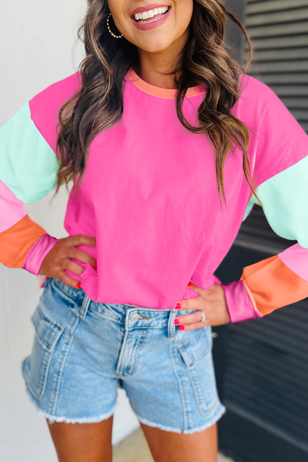 Live In Color Colorblock Loose Top