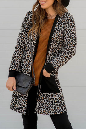 Wild For You Black Printed Cardigan