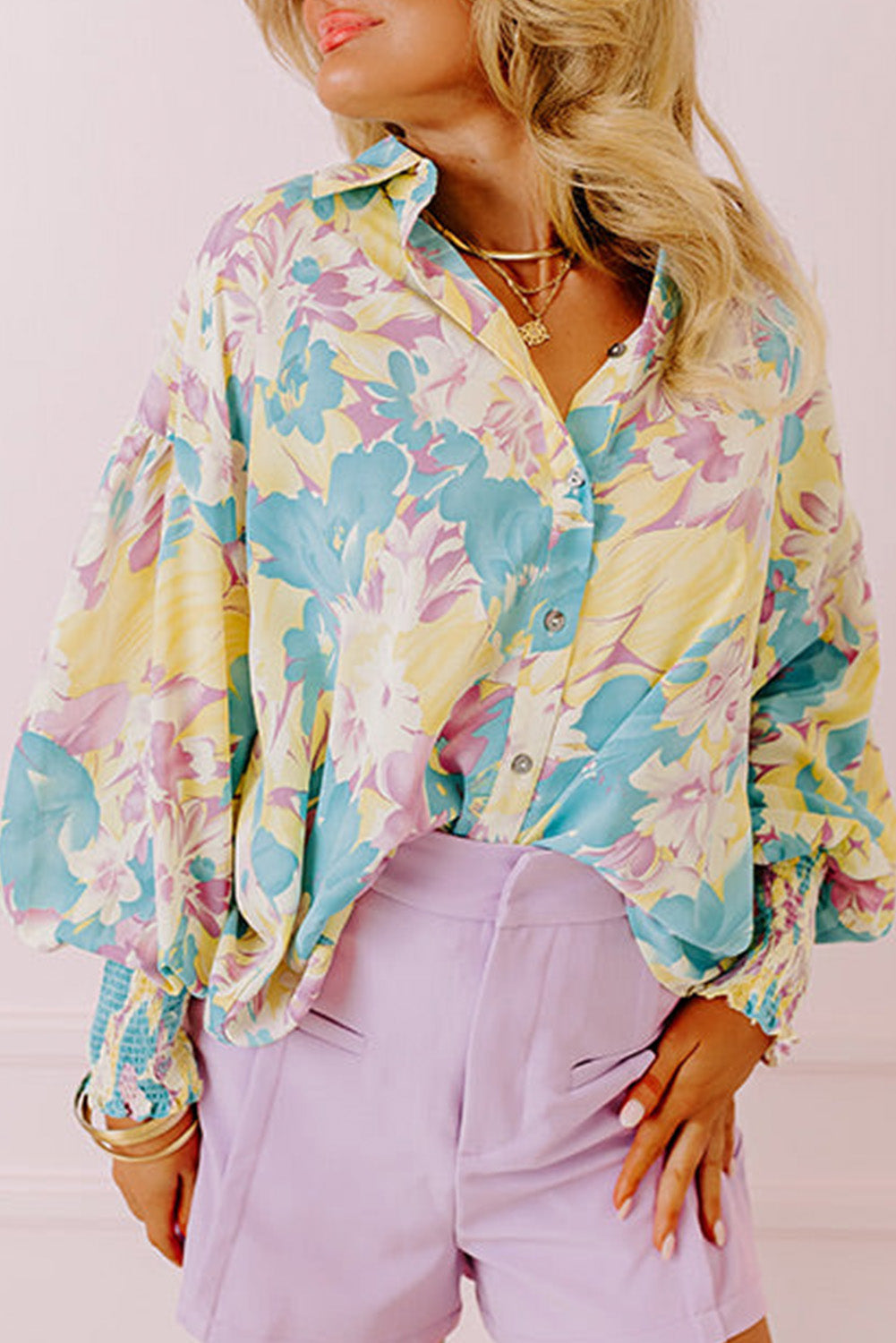 Chasing My Dreams Yellow Floral Print Top