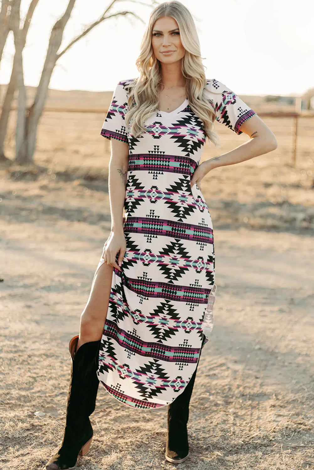 Aztec Dreams Printed Dress