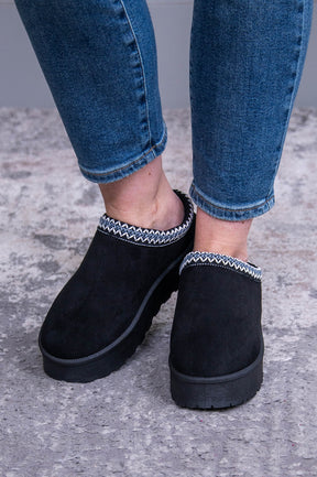 Stylish Comfort Black Slip-On Clog - SHO2749BK