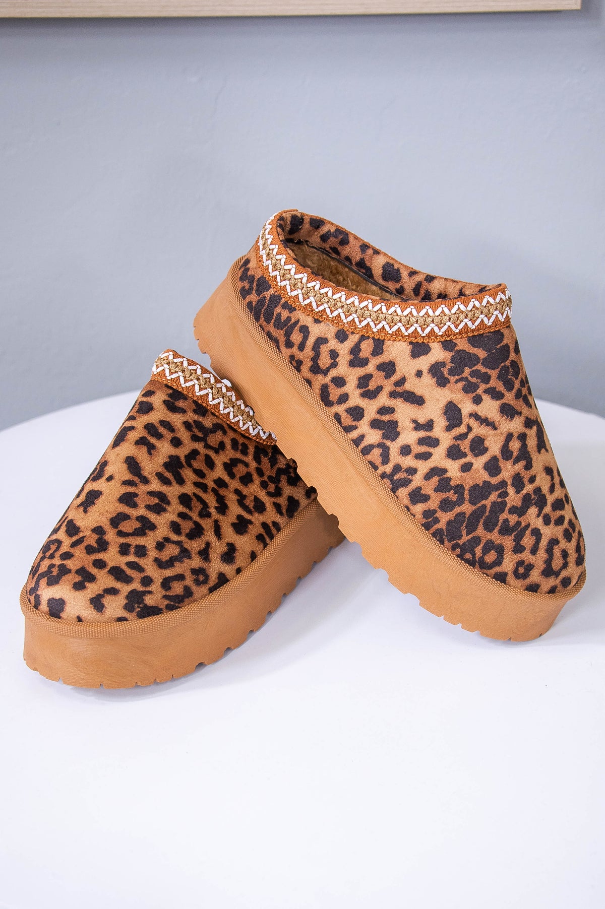 Stylish Comfort Brown Printed Slip-On Clog - SHO2750BR