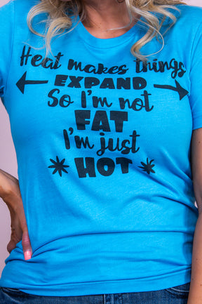 Heat Makes Things Expand Heather Aqua Graphic Tee - A3460HAQ