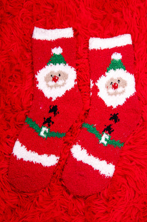 Christmas Fuzzy Socks - CSOC115