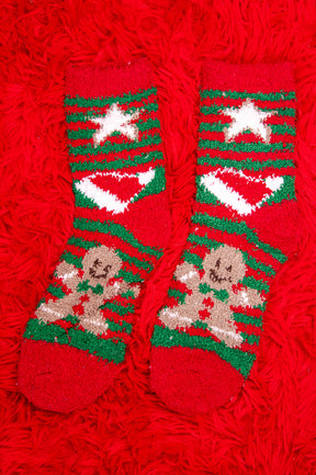 Christmas Fuzzy Socks - CSOC115