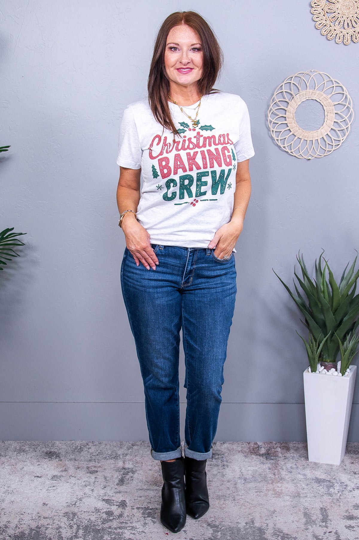 Christmas Baking Crew Ash Graphic Tee - A3756AH