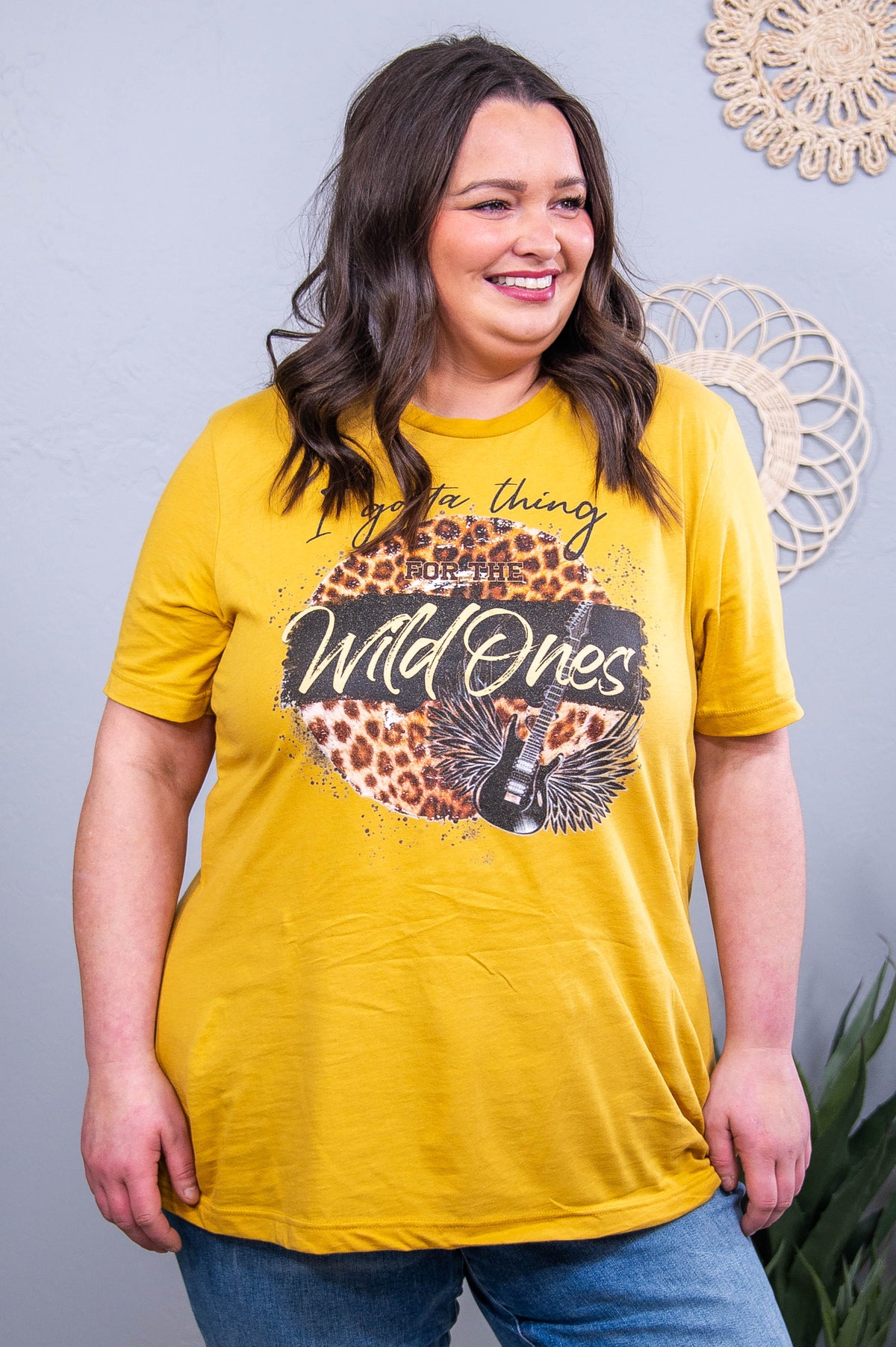 Wild Ones Mustard Graphic Tee - A3837MS