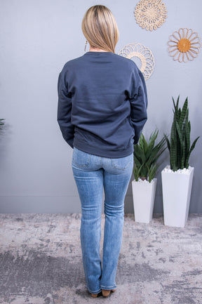 Literally Freezing Charcoal Gray Graphic Sweatshirt - A3838CG