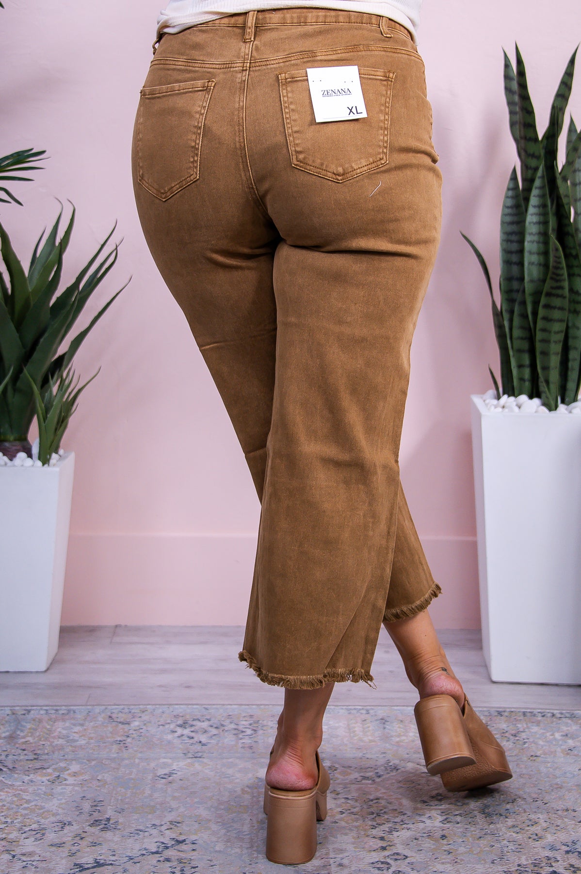 Harmony Camel Solid Jeans - K1189CA