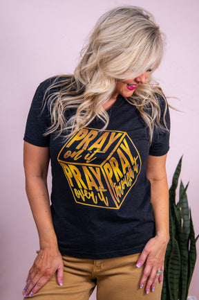 Prayer Cube Vintage Black Graphic Tee - A3479VBK