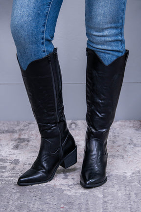 These Boots Are Made For Walking Black Cowgirl Boots - SHO2758BK