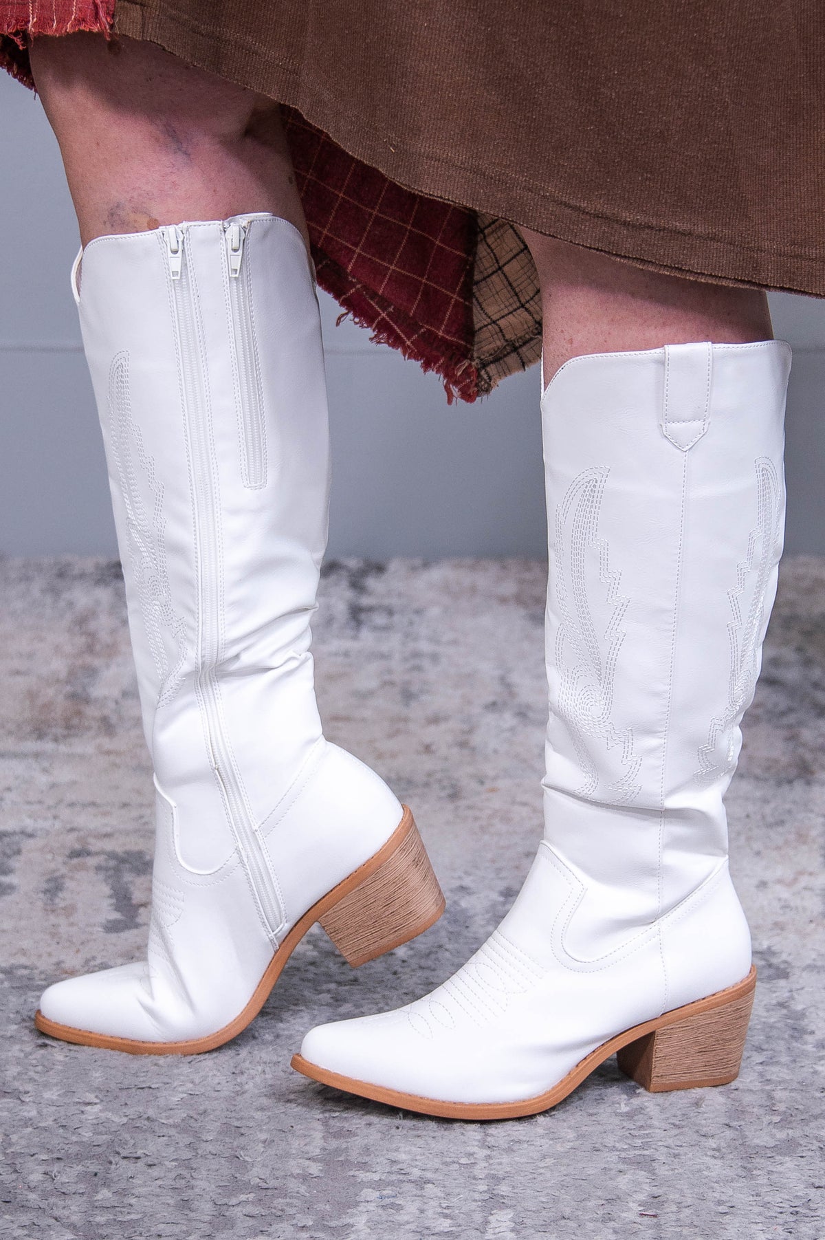 These Boots Are Made For Walking White Cowgirl Boots - SHO2759WH