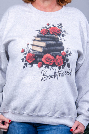 Booktrovert Ash Graphic Sweatshirt - A3853AH