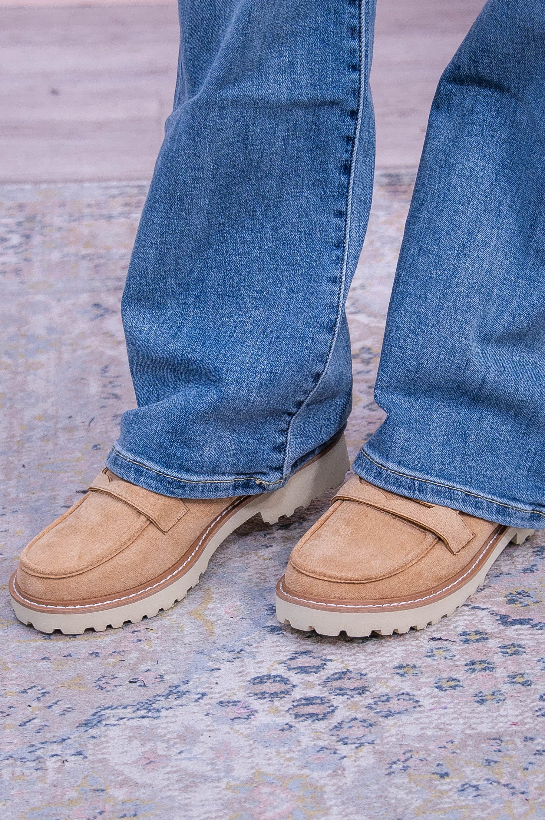 Beyond Precious Taupe Solid Suede Slip On Mule - SHO2722TA